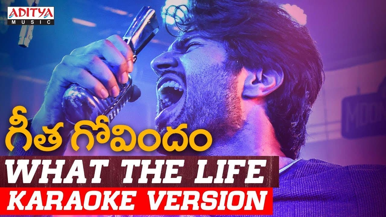 What The Life Karaoke Version | Geetha Govindam Songs | Vijay Devarakonda, Rashmika | Gopi Sunder