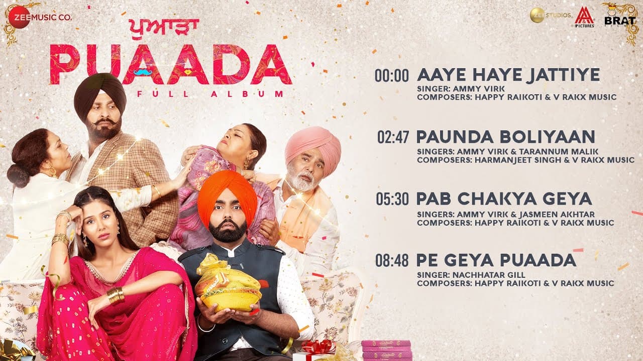 Puaada – Full Album | Ammy Virk & Sonam Bajwa