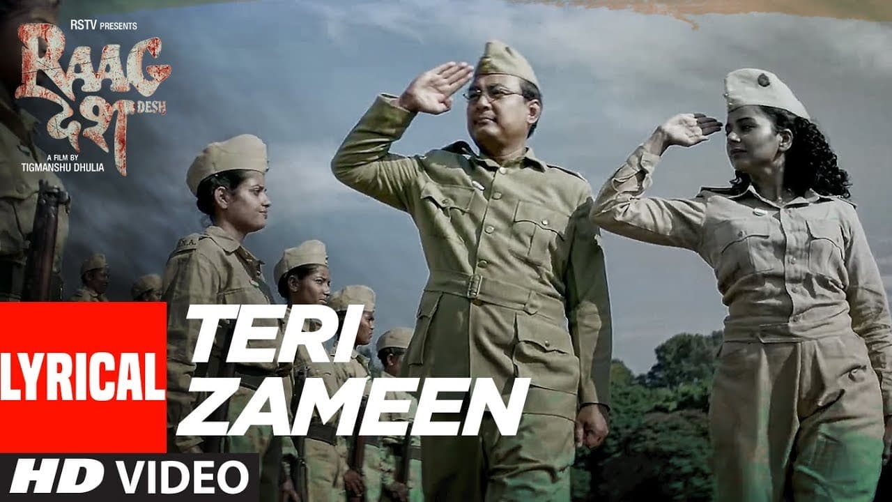 Teri Zameen Lyrical Video | Raag Desh | Kunal Kapoor Amit Sadh Mohit Marwah | T-Series