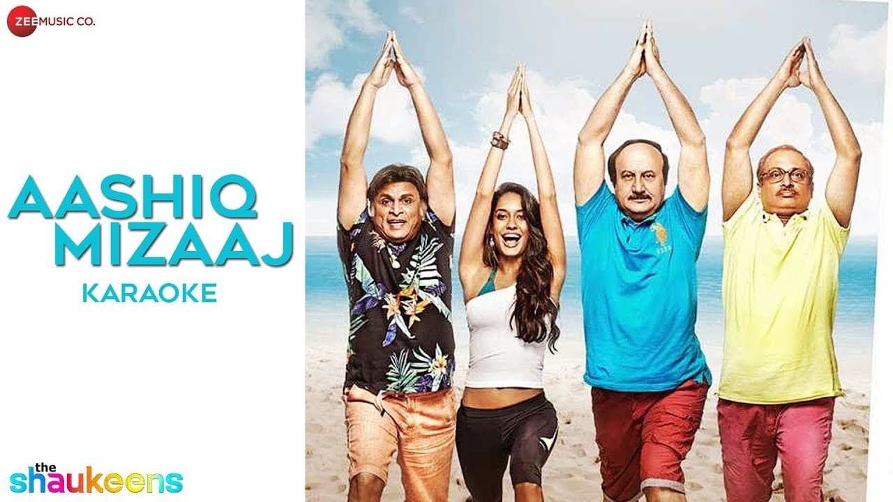 Aashiq Mizaaj Karaoke + Lyrics (Instrumental) | The Shaukeens | Aman Trikha & Hard Kaur