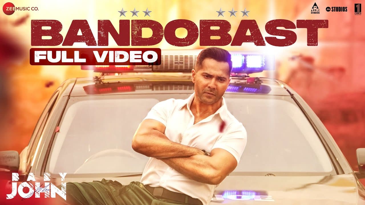 Bandobast - Full Video | Baby John | Varun Dhawan | Thaman S | Mame Khan | Irshad Kamil