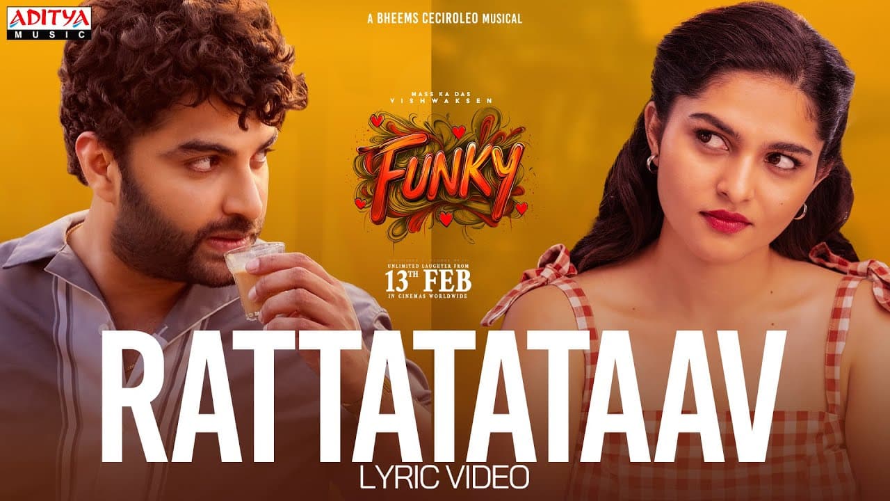FUNKY - Rattatataav Lyrical | Vishwak Sen, Kayadu Lohar | Anudeep | Ram Miriyala | Bheems Ceciroleo