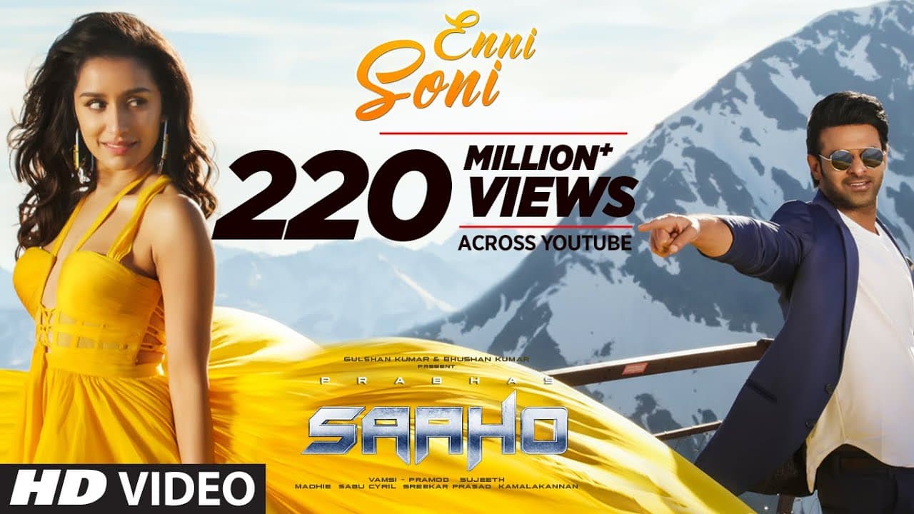 Saaho: Enni Soni Song | Prabhas, Shraddha Kapoor | Guru Randhawa, Tulsi Kumar