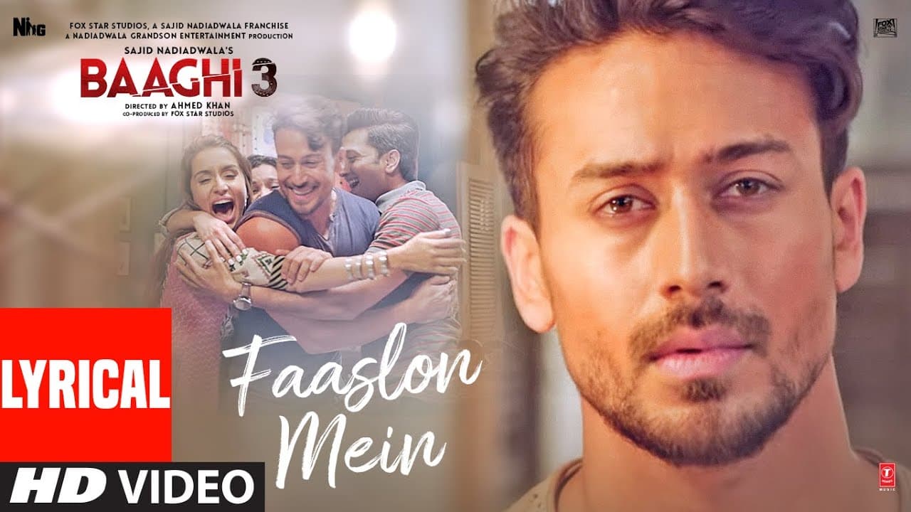 Lyrical: Faaslon Mein  | Baaghi 3 | Tiger Shroff, Shraddha Kapoor | Sachet-Parampara