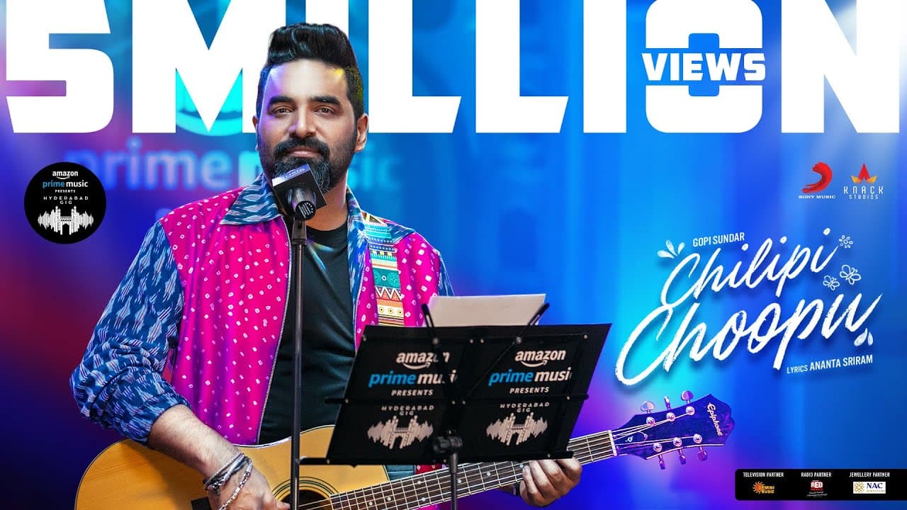 Amazon Prime Music Hyderabad Gig | Chilipi Choopu Video | Gopi Sundar