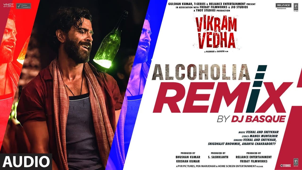 Audio: Alcoholia Remix By Dj Basque | Hrithik, Saif | Vishal-Sheykhar, Manoj M | Snigdhajit, Ananya