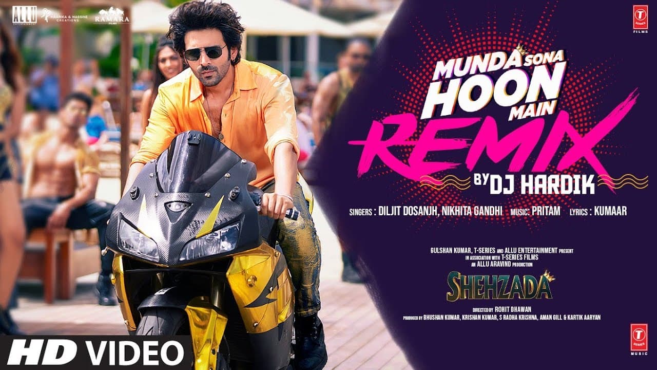 Munda Sona Remix By DJ Hardik | Kartik, Kriti | Diljit, Nikhita | Pritam, Kumaar