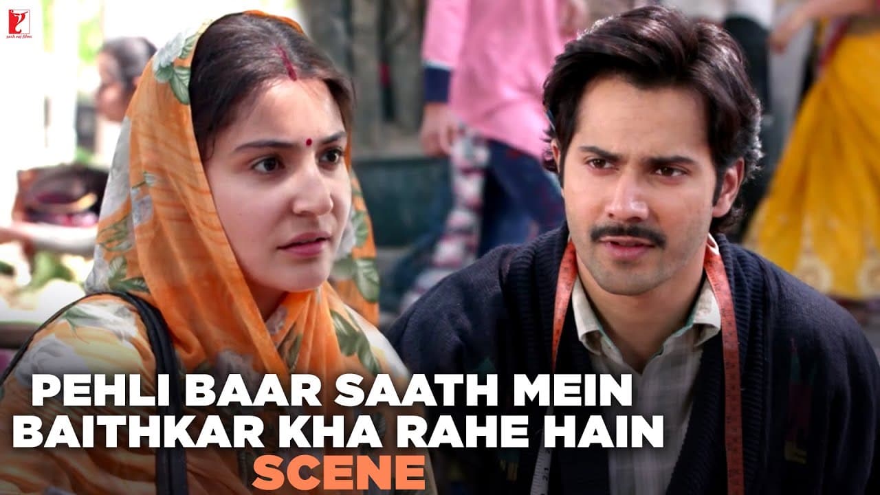 Pehli Baar Saath Mein Baithkar Kha Rahe Hain | Scene | Sui Dhaaga | Varun Dhawan | Anushka Sharma