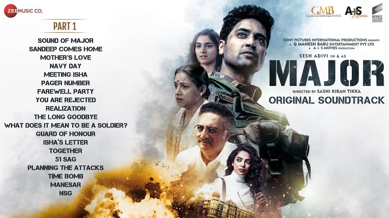 Major Part 1 - Original Soundtrack | Full Album | Adivi Sesh, Saiee M Manjrekar | Sricharan Pakala