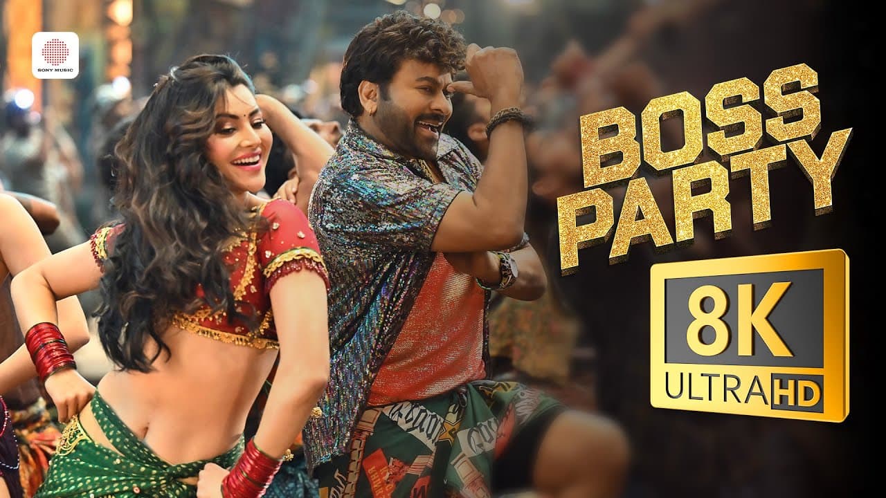 Waltair Veerayya - Boss Party 8K/4K Video Song | Megastar Chiranjeevi, Urvashi Rautela | DSP