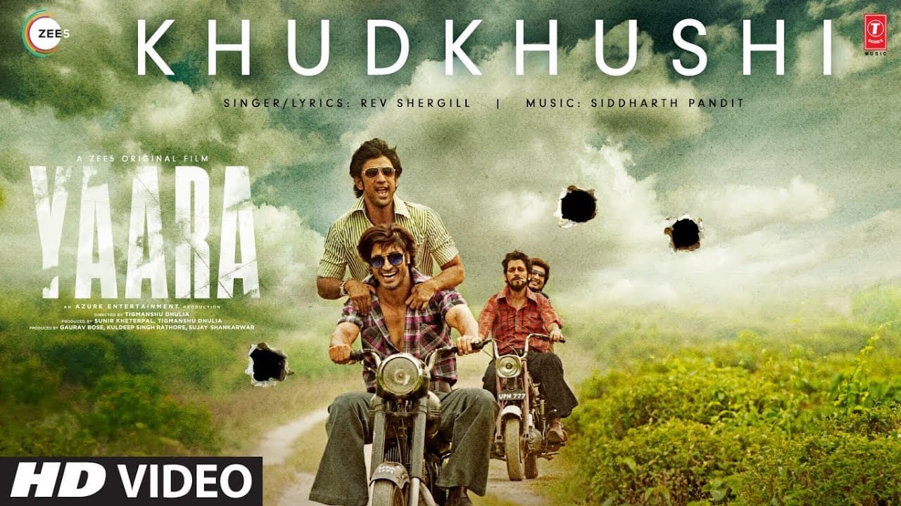 KHUDKHUSHI Video Song | Yaara | Vidyut Jammwal, Amit Sadh, Vijay Varma | Rev Shergill