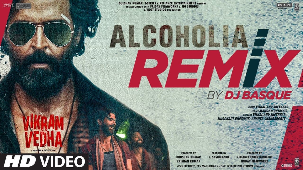 Alcoholia Remix By Dj Basque | Hrithik, Saif | Vishal-Sheykhar, Manoj M | Snigdhajit, Ananya