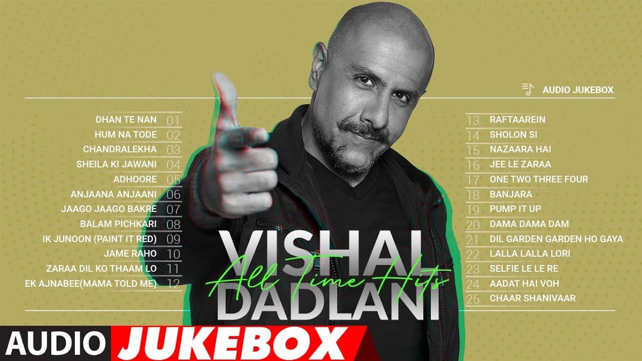 VISHAL DADLANI: All Time Hits - Audio Jukebox | Superhit Bollywood Songs