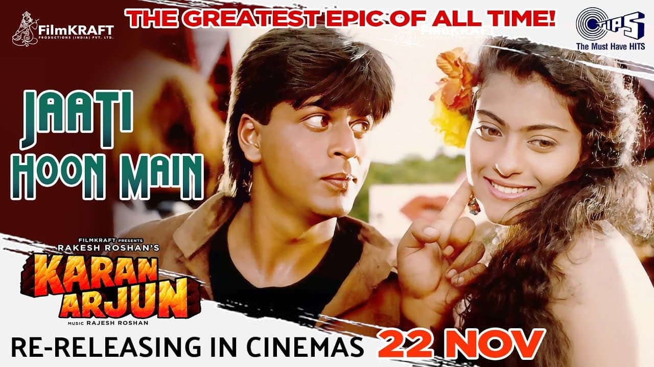 Jaati Hoon Main Jaldi Hai Kya | Karan Arjun | Shah Rukh Khan, Kajol | Kumar Sanu, Alka Yagnik | 90's