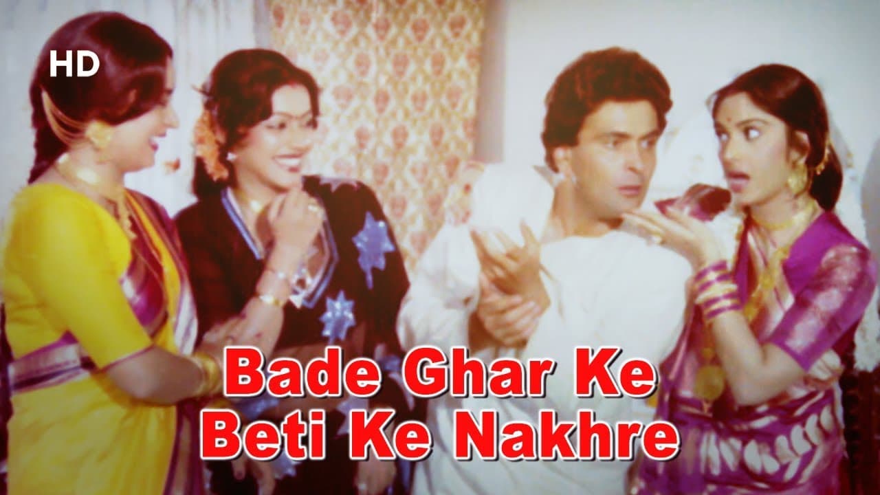 Bade Ghar Ke Bete Ke Nakhre Bade | Bade Ghar Ki Beti (1989) | Meenakshi Seshadri | Rishi Kapoor