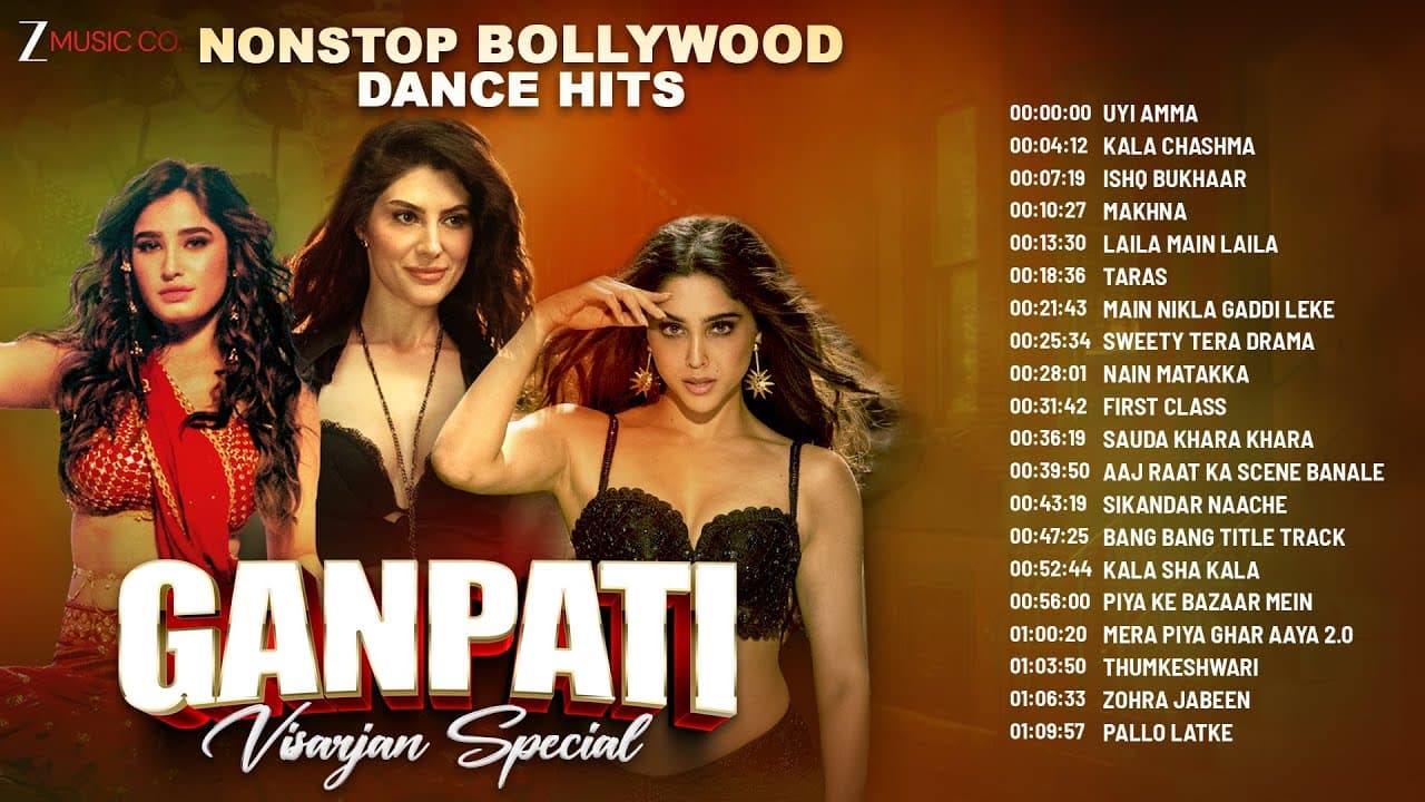 Nonstop Bollywood Dance Hits - Ganpati Visarjan Special Songs | Uyi Amma, Kala Chashma & More