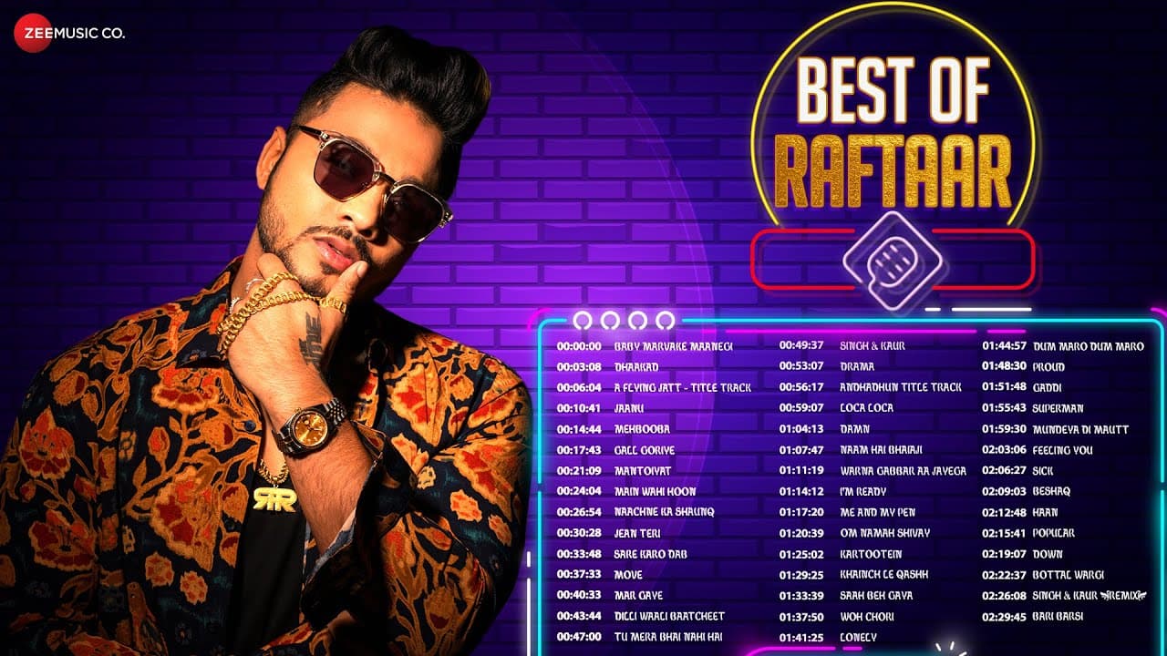 Best Of Raftaar | 44 Super Hit Songs | Baby Marvake Maanegi, Dhaakad, Main Wahi Hoon & More