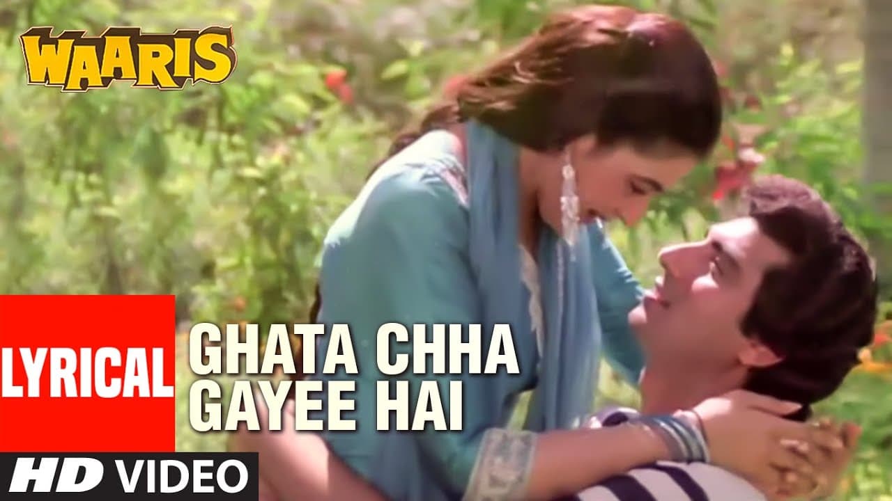 Ghata Chha Gayee Hai - Lyrical Video Song | Waaris | Lata Mangeshkar, Suresh Wadkar | Raj Babbar
