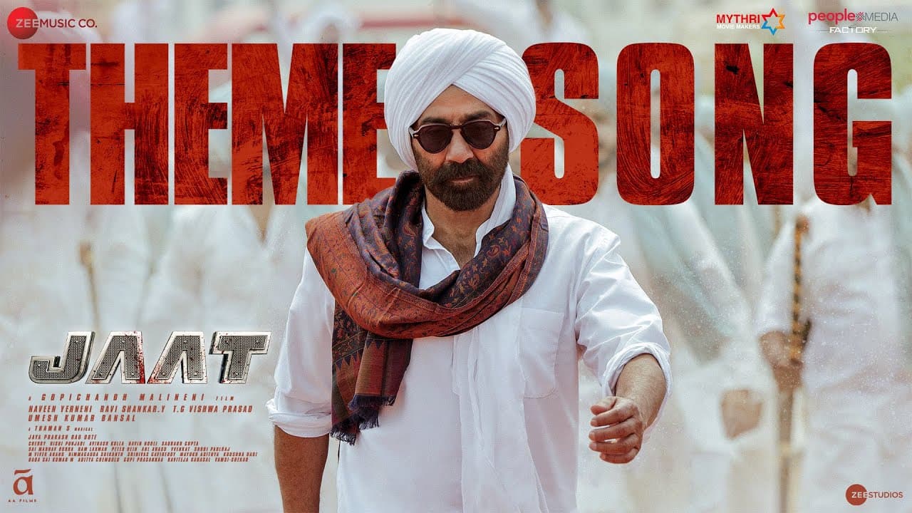 JAAT - Theme Song | Sunny Deol | Thaman S | Amrit Maan | Gopichandh Malineni