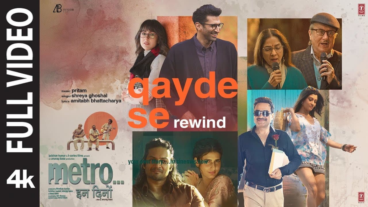 Qayde Se - Rewind (Full Video) | Shreya Ghoshal | Metro…In Dino | Pritam | Amitabh B | Bhushan Kumar