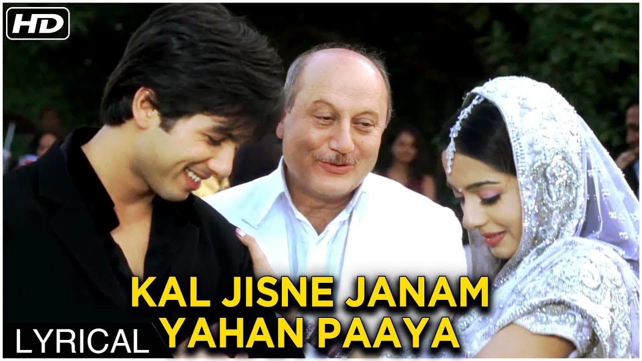 Kal Jisne Janam Yahan Paaya | Lyrical Song | Vivah Hindi Movie | Shahid Kapoor, Amrita Rao