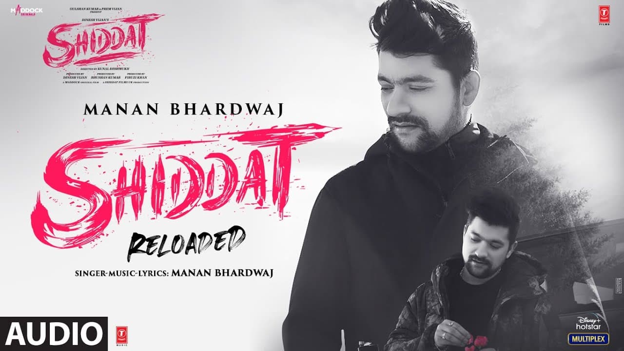 Shiddat "Reloaded" - Audio Track | Manan Bhardwaj | Bhushan Kumar | T-Series