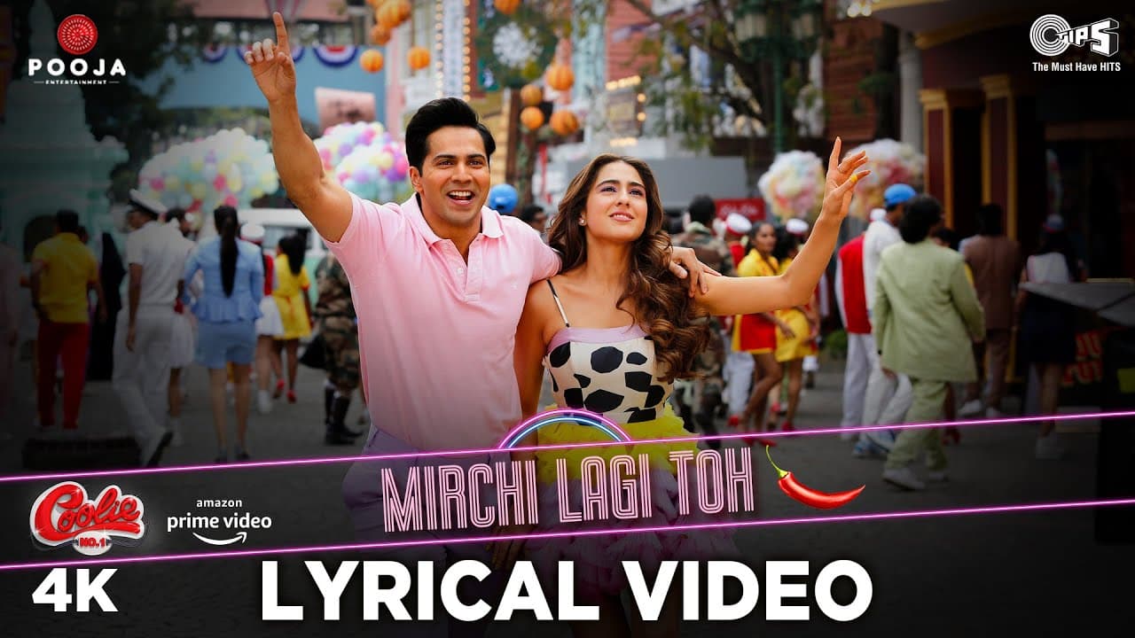 Mirchi Lagi Toh Lyrical | Sara Ali Khan | @varundhawan | Alka Yagnik | Kumar Sanu | Coolie No.1