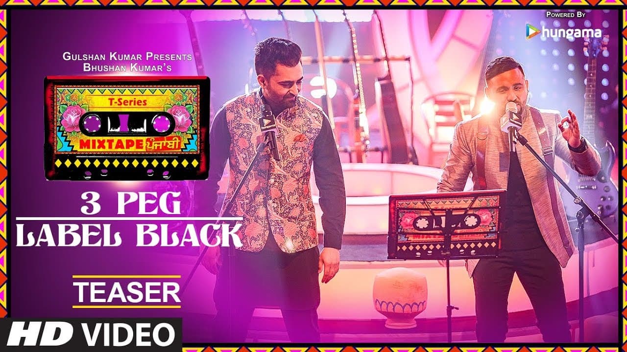 T-Series Mixtape Punjabi: 3 Peg/Label Black (Teaser) | Sharry Mann | Gupz Sehra