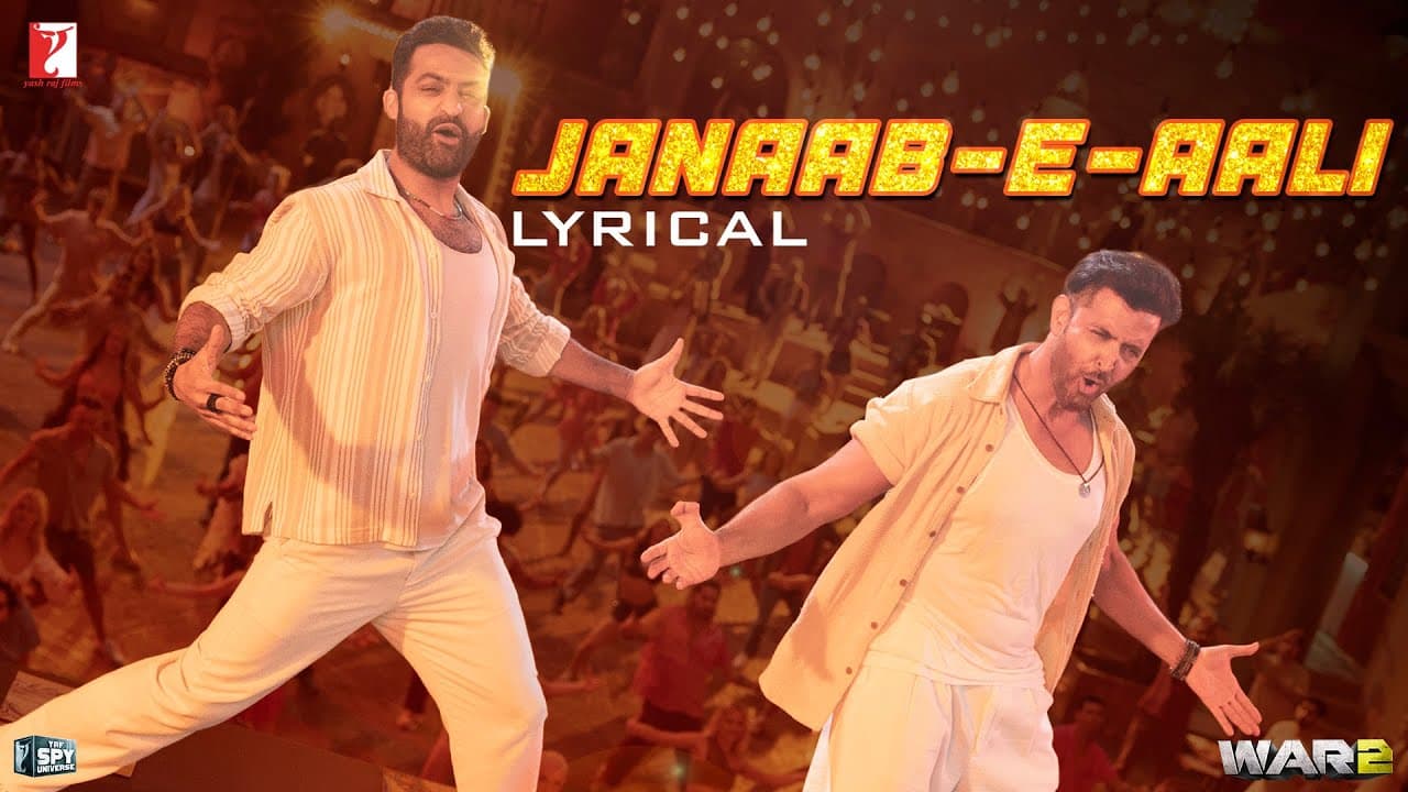 Lyrical | Janaab-e-Aali Song | War 2 | Hrithik Roshan, NTR | Pritam, Sachet Tandon, Saaj B, Amitabh