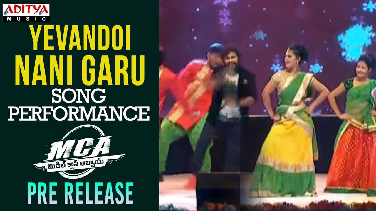 Yevandoi Nani Gaaru Song Dance Performance @ MCA Pre Release Event|| Nani, Sai Pallavi || DSP