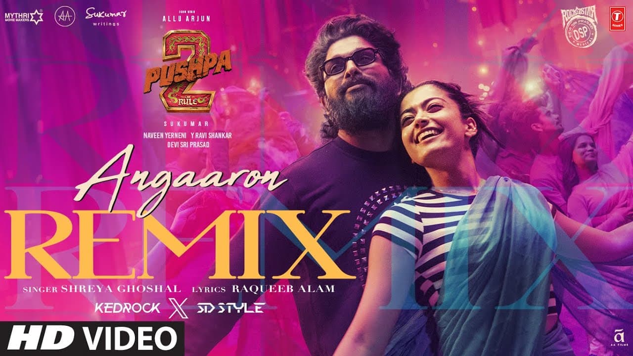 Angaaron (Remix): Allu Arjun, Rashmika | Pushpa 2 The Rule | DSP, Shreya Ghoshal | Kedrock, SD Style