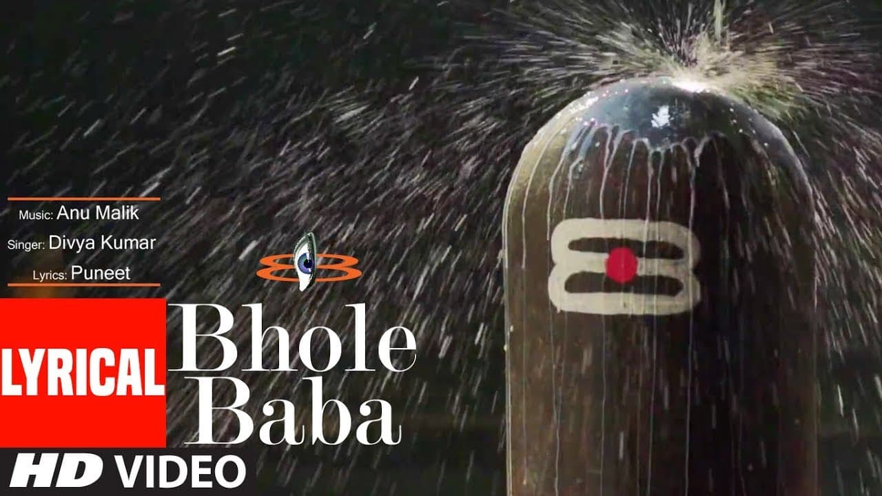 Bhole Baba Lyrical | Anu Malik Feat. Kushal Punjabi| Divya Kumar | T-Series