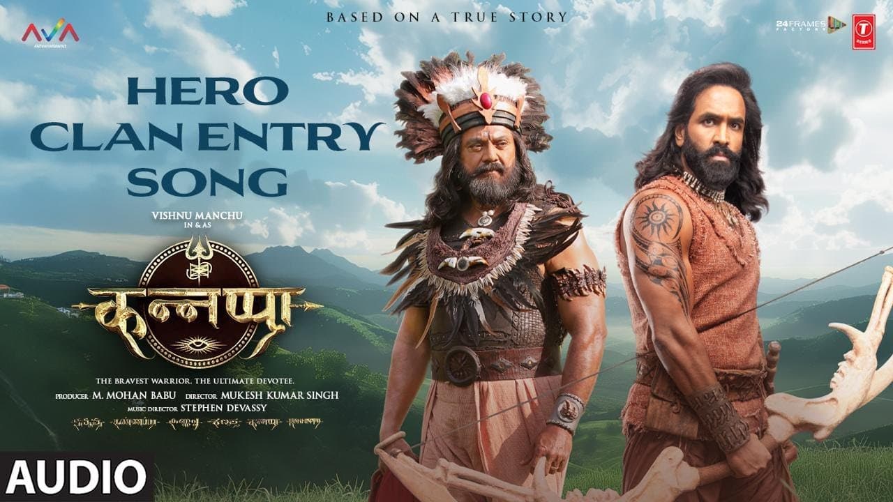 Kannappa: "HERO CLAN ENTRY SONG" (Full Audio) | Saicharan Bhaskaruni, Stephen Devassy, Girish Nakod