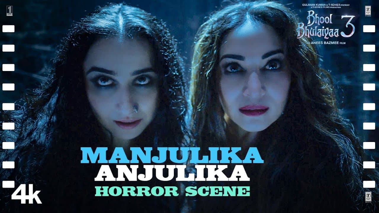 "Manjulika - Anjulika - Horror Scene": Bhool Bhulaiyaa 3 |Kartik A,Vidya B,Madhuri D,Triptii D